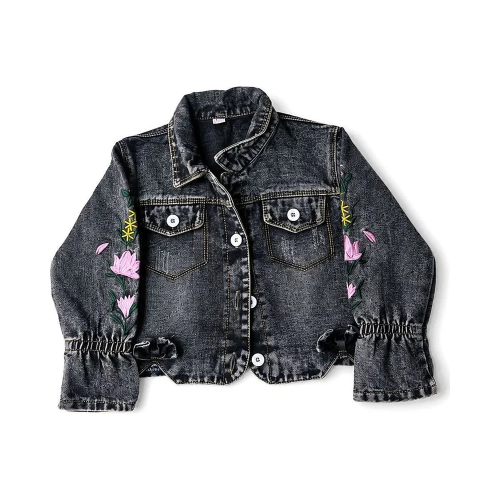 Kids Embroidered Denim Jacket