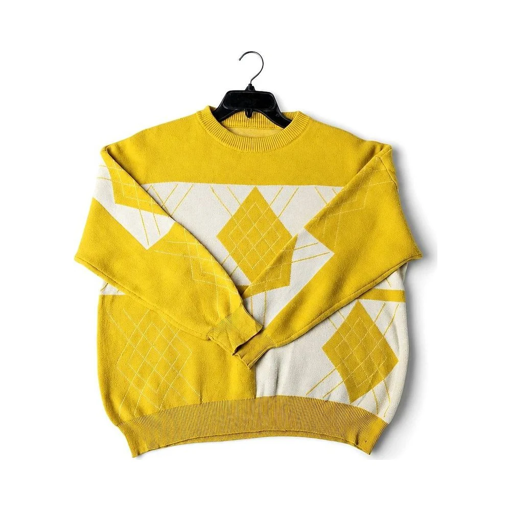 Yellow Graphic Sweater