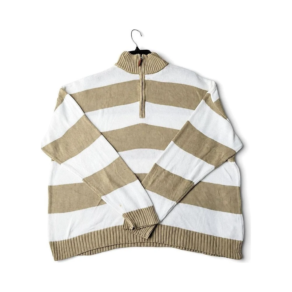 Striped Zip Pullover