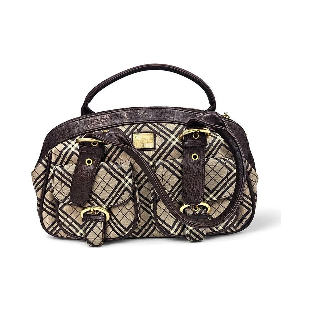 Checked Handbag