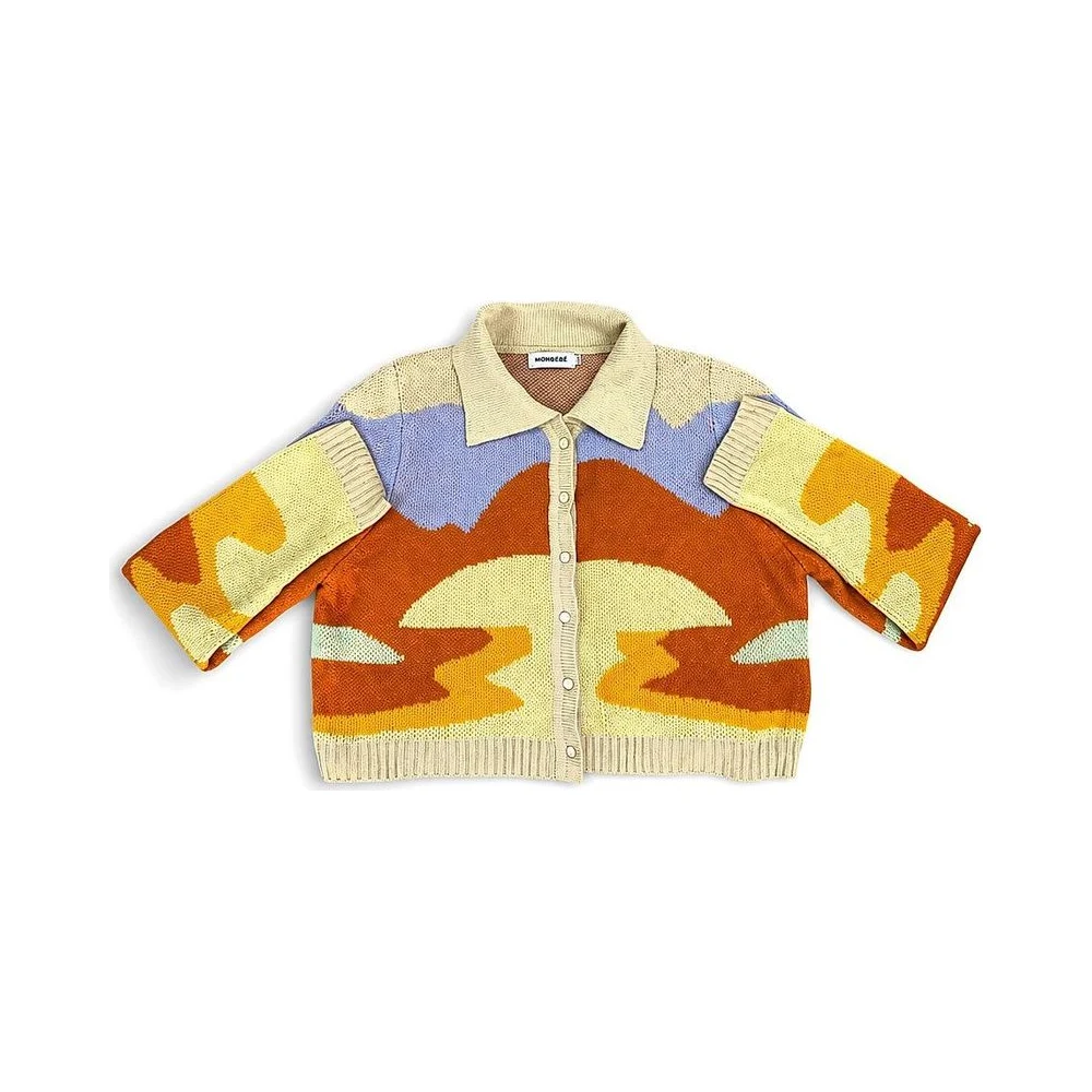 Colorful Knit Cardigan