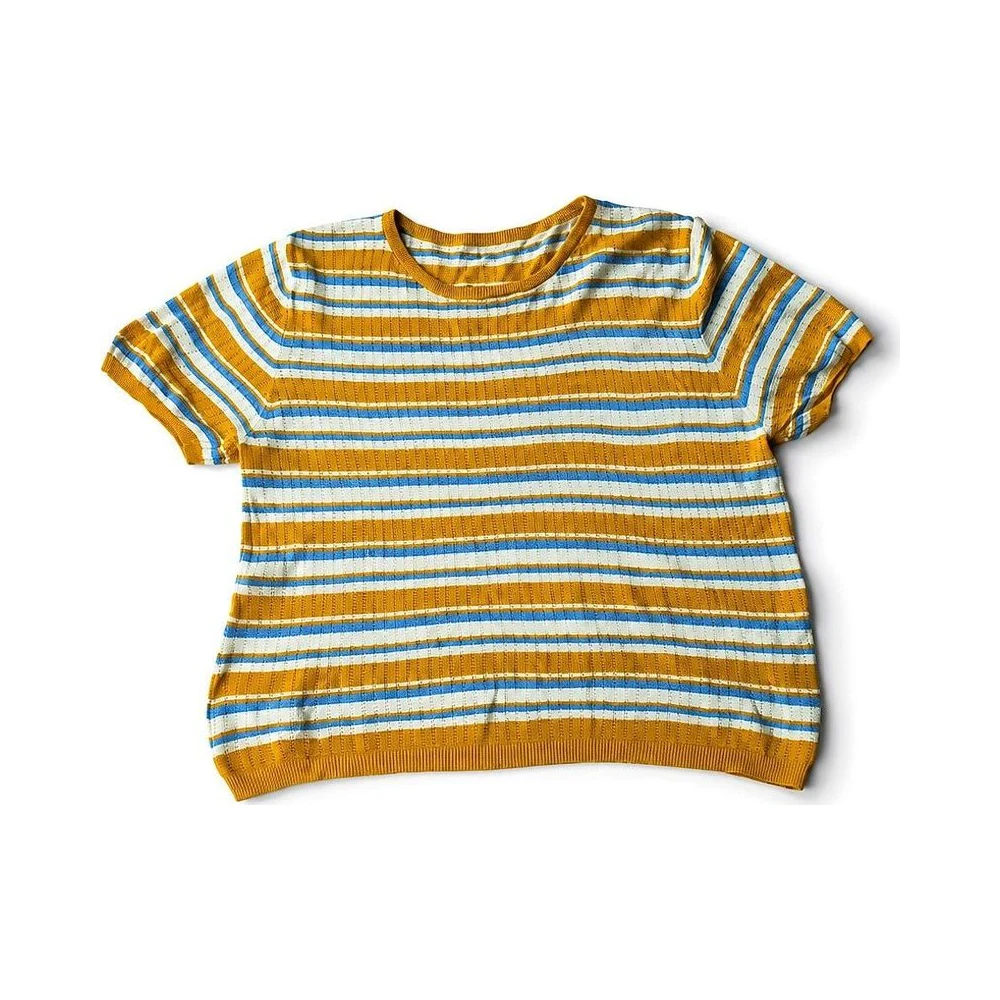Striped Short-Sleeve Top