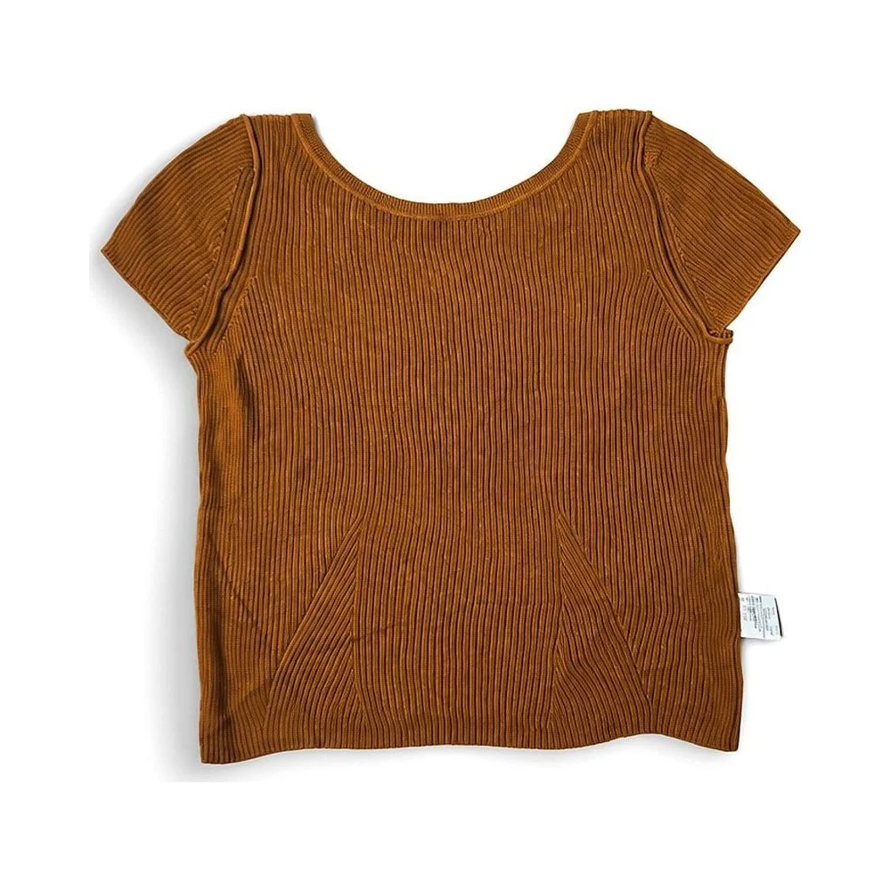 Short Sleeve Ribbed Top